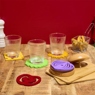 DESSOUS DE VERRE HAMBURGER X6