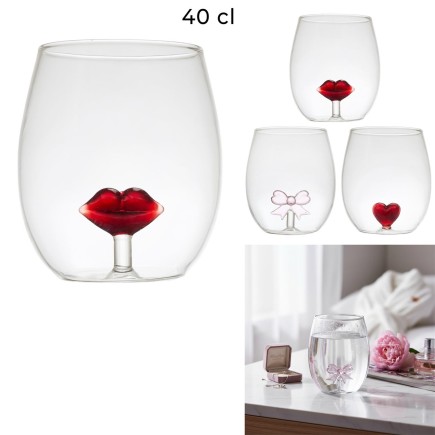 VERRE FIGURINE AMOUR 40CL