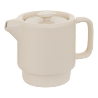 Théière solitaire Nature céramique crème