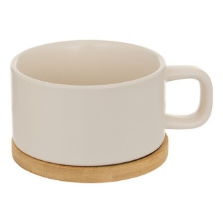 Théière solitaire Nature céramique crème