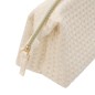 Trousse Waffle coton beige