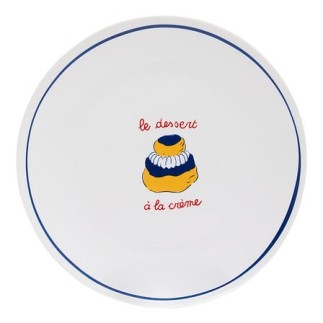 Assiette à dessert le dessert à la crème 19cm porcelaine