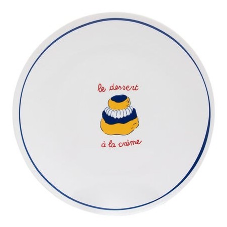 Assiette à dessert le dessert à la crème 19cm porcelaine