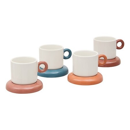 Coffret 4 tasses Homy 11cl grés