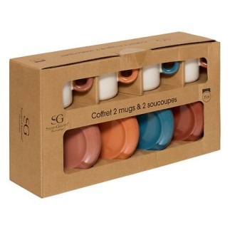 Coffret 4 tasses Homy 11cl grés
