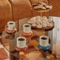 Coffret 4 tasses Homy 11cl grés