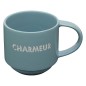 Coffret Mug et chaussettes Charmeur 38cl bleu