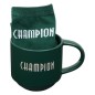 Coffret Mug et chaussettes Champion 38cl vert foncé