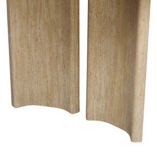 Table à dîner Tino extensible 160/210x90cm travertin