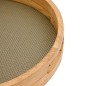 Lot de 2 plateaux ronds Bonie PU kaki