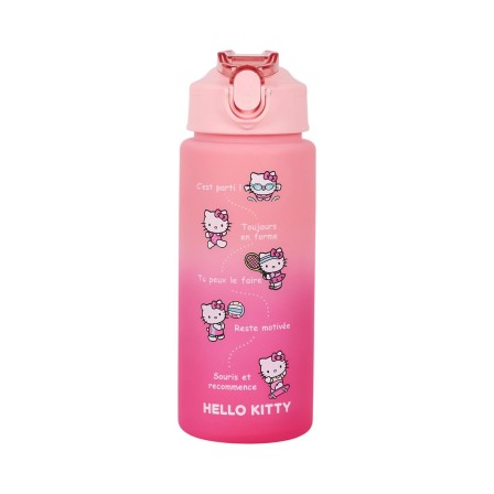 BOUTEILLE MOTIVATION HELLO KITTY 55CL ROSE