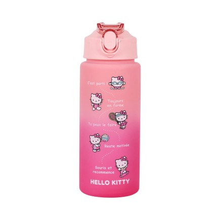BOUTEILLE MOTIVATION HELLO KITTY 55CL ROSE