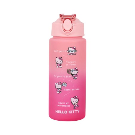 BOUTEILLE MOTIVATION HELLO KITTY 55CL ROSE