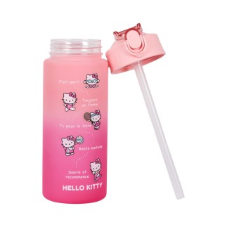 BOUTEILLE MOTIVATION HELLO KITTY 55CL ROSE