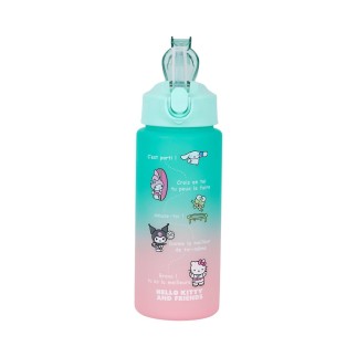 BOUTEILLE MOTIVATION HELLO KITTY 55CL BLEU