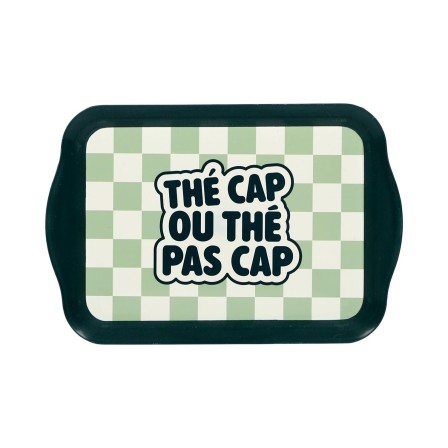 PLATEAU PLASTIQUE LUDIQUE 21X14CM THE CAP