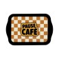 PLATEAU PLASTIQUE LUDIQUE 21X14CM PAUSE CAFE