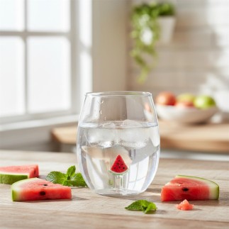 VERRE FIGURINE FRUIT 40CL