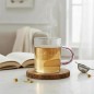 MUG POIGNEE AVEC PAILLETTES 35CL LA VIE C'EST LES COPINES