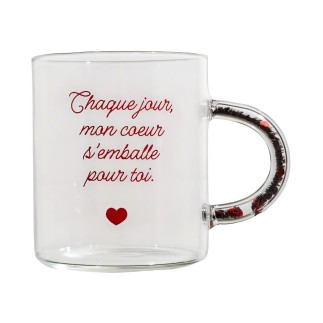 MUG POIGNEE AVEC FORMES 35CL CHAQUE JOUR