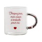 MUG POIGNEE AVEC FORMES 35CL CHAQUE JOUR