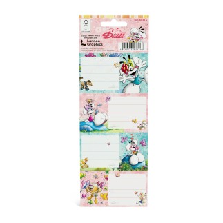 Pack de 16 étiquettes autocollantes Diddl