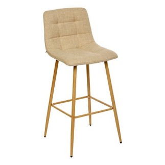 Tabouret de bar Sirac assise 75cm lin