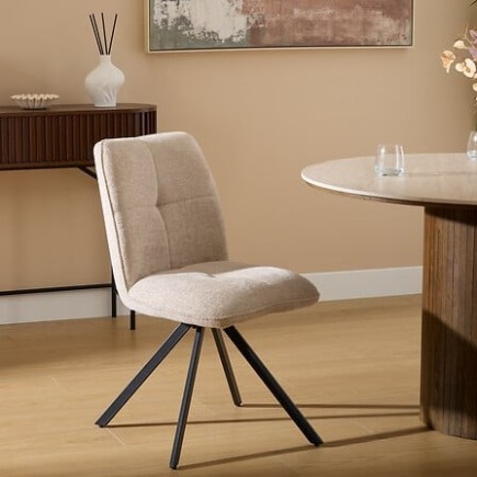 Chaise pivotante Gira chenille beige