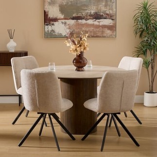 Chaise pivotante Gira chenille beige