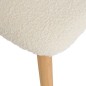 Chaise Sari bouclette pieds bois naturel
