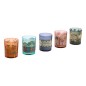 Coffret 5 bougies parfumées Odyssea 85g pot verre