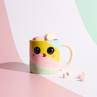 MUG CHAMALLOW RELIEF KAWAII 38CL