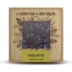 Tablette Violette - Chocolat noir