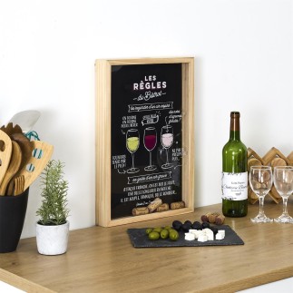 CADRE COLLECTEUR BOUCHON EN LIEGE BISTROT