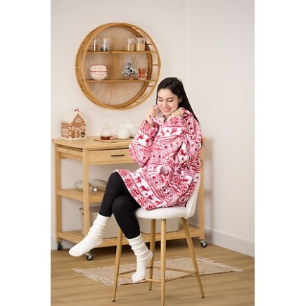 Plaid sweat Noël scandinave