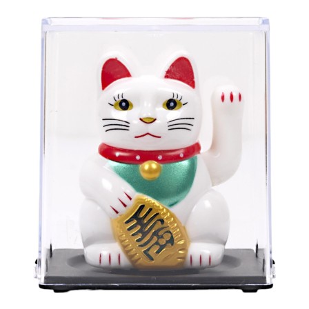 FIGURINE SOLAIRE EN BOITE CHAT PANDA