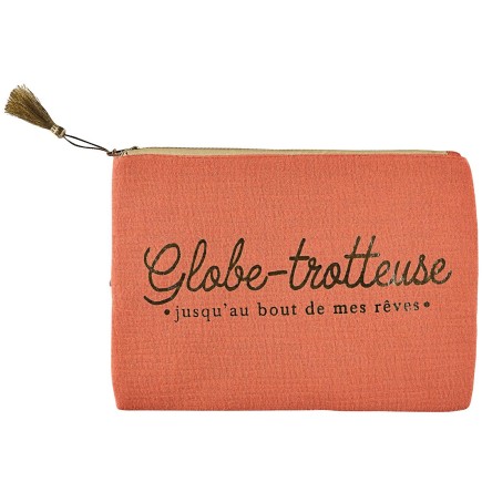 POCHETTE GAZE DE COTON GLOBE TROTTEUSE