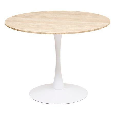 Table à dîner Elias effet travertin