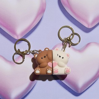 PORTE CLES CALIN DUO KAWAII OURS