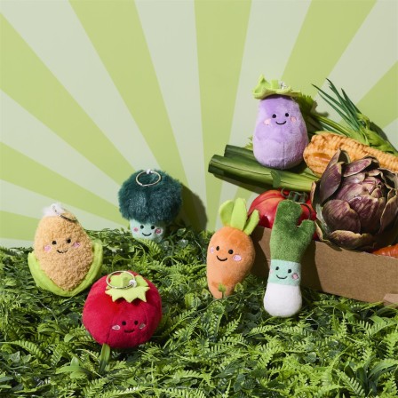 PELUCHE PORTE CLE LEGUMES KAWAII