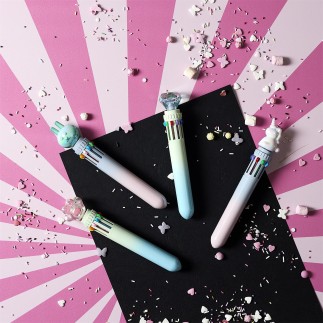 STYLO 10 COULEURS FUNNY KAWAII