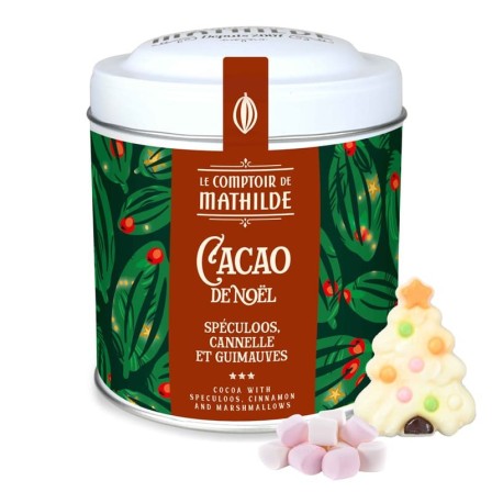 Cacao de Noël Saveur Speculoos Cannelle et Guimauves - 170g Cacao de Noël Saveur Speculoos Cannelle et Guimauves - 170g