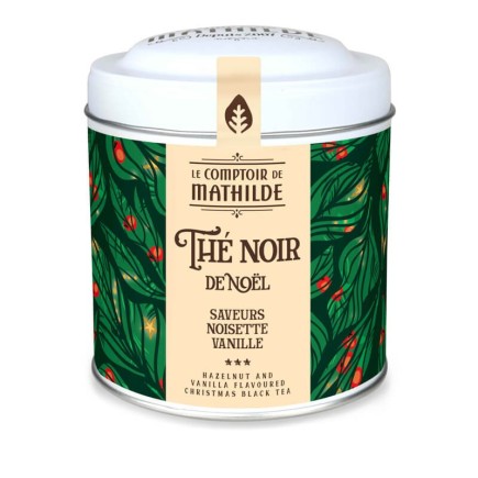 Thé Noir de Noël Noisette et Vanille - 100g