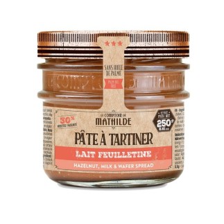 Lait Noisette Feuilletine - Pâte à Tartiner - 250g
