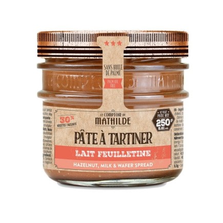 Lait Noisette Feuilletine - Pâte à Tartiner - 250g