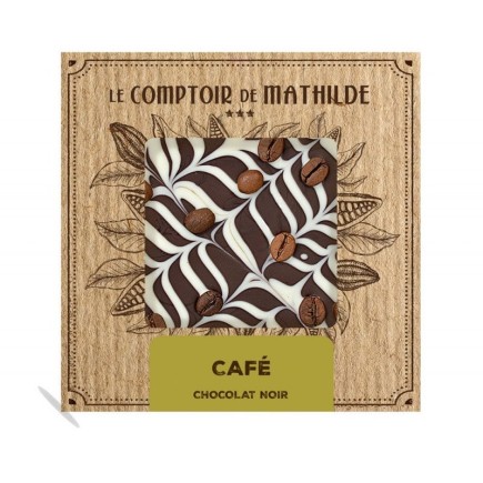 Café Crème - Tablette Chocolat Noir - 80g