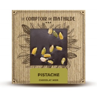 Pistache - Tablette Chocolat Noir - 80g