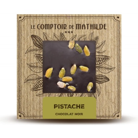 Pistache - Tablette Chocolat Noir - 80g