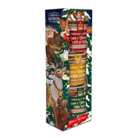 Coffret 3 pâtes à Tartiner de Noël - 3 x 100g Coffret 3 pâtes à Tartiner de Noël - 3 x 100g