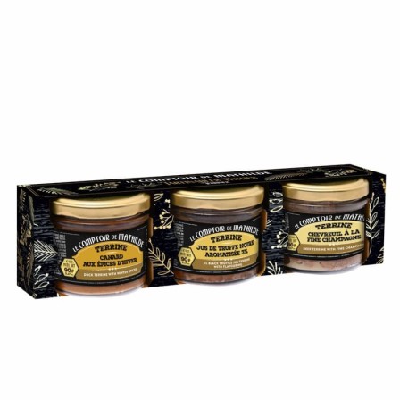 Coffret de Trois Terrines Festives - 3 x 90g
